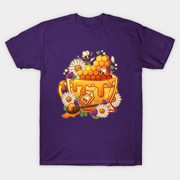 Honeycomb Teacup T-Shirt by heysoleilart